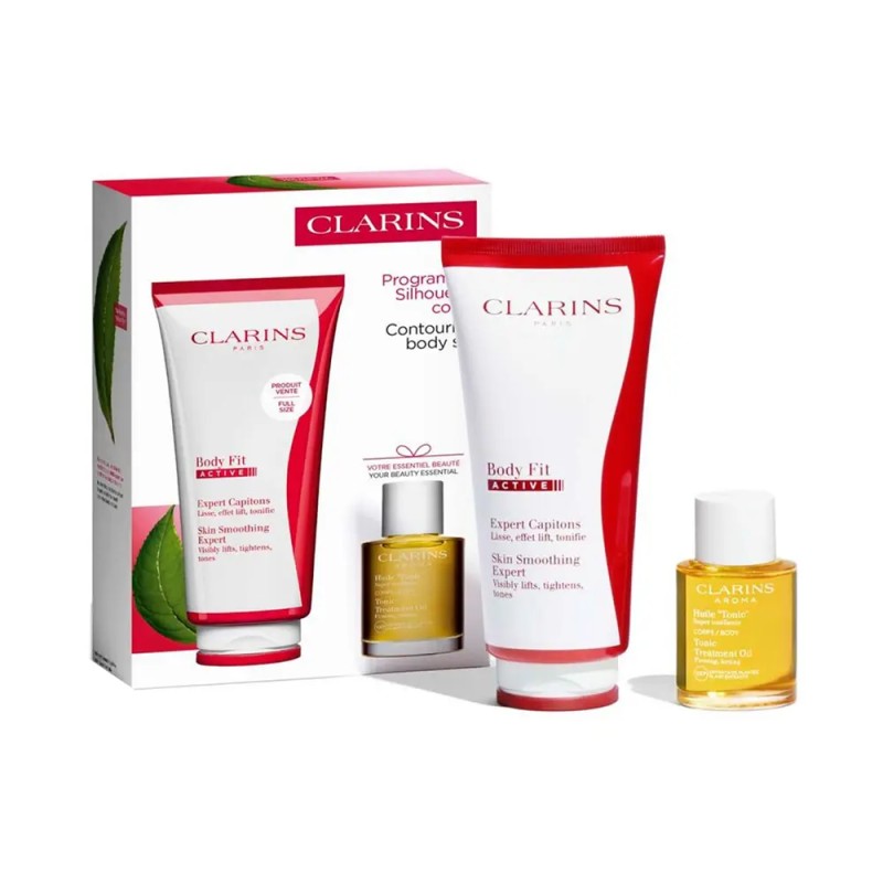 Soin Corps Actif Clarins Body Fit 200 ml + Huile Tonique 30 ml Soin Corps Actif Clarins Body Fit 200 ml + Huile Tonique 30 ml