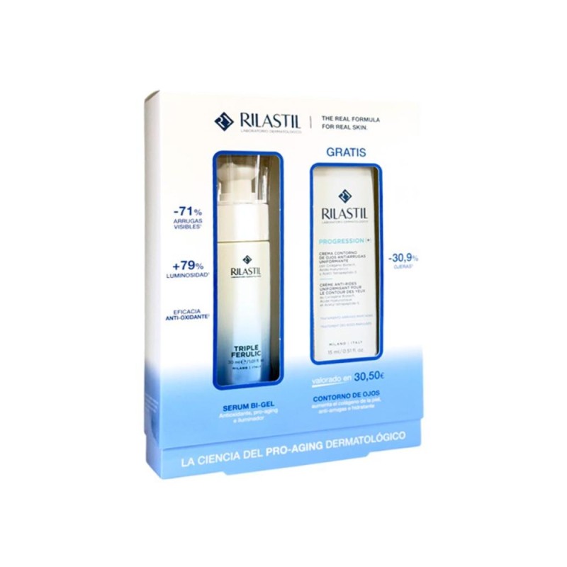 Rilastil Multirepair Triple Ferulic Serum Bi-Gel 30ml + Eye Contour 15ml GIFT Rilastil Multirepair Triple Ferulic Serum Bi-Gel 30ml + Eye Contour 15ml GIFT