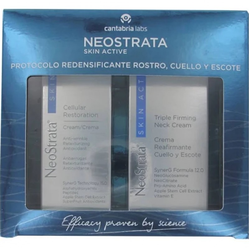 NEOSTRATA Skin Active Pack Restauração Celular Creme 50g+Creme Reafirmante para Pescoço e Decote 80gr NEOSTRATA Skin Active Pack Restauração Celular Creme 50g+Creme Reafirmante para Pescoço e Decote 80gr