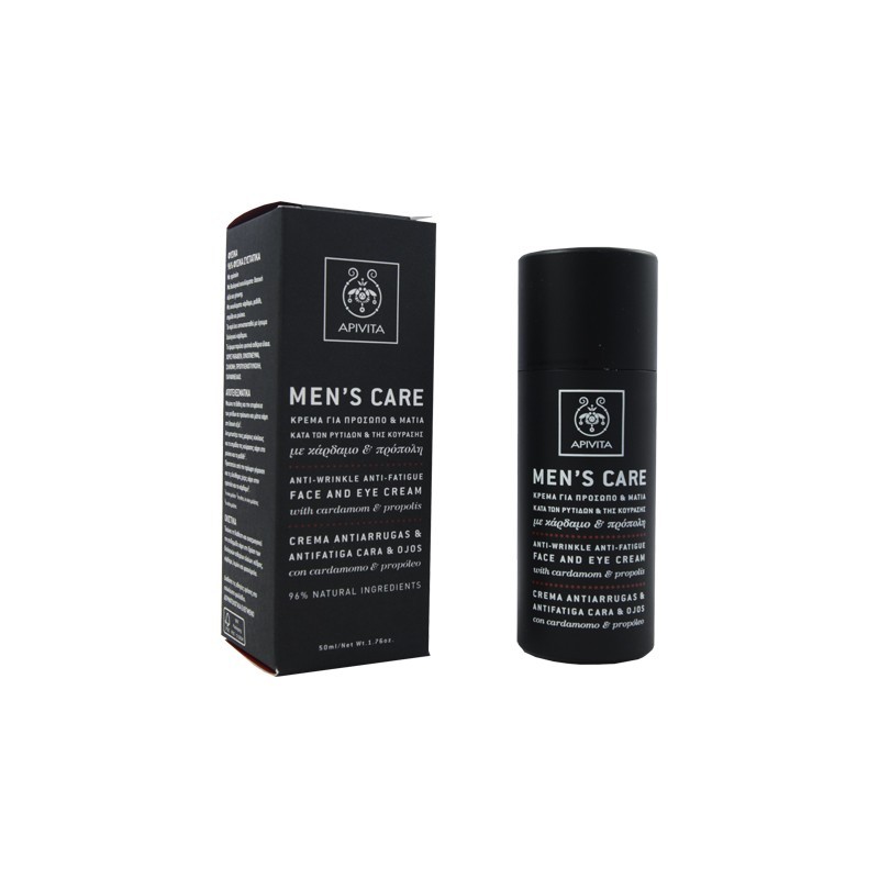 Apivita Men's Care Creme Antirrugas e Antifadiga com Cardamomo e Própolis 50ml