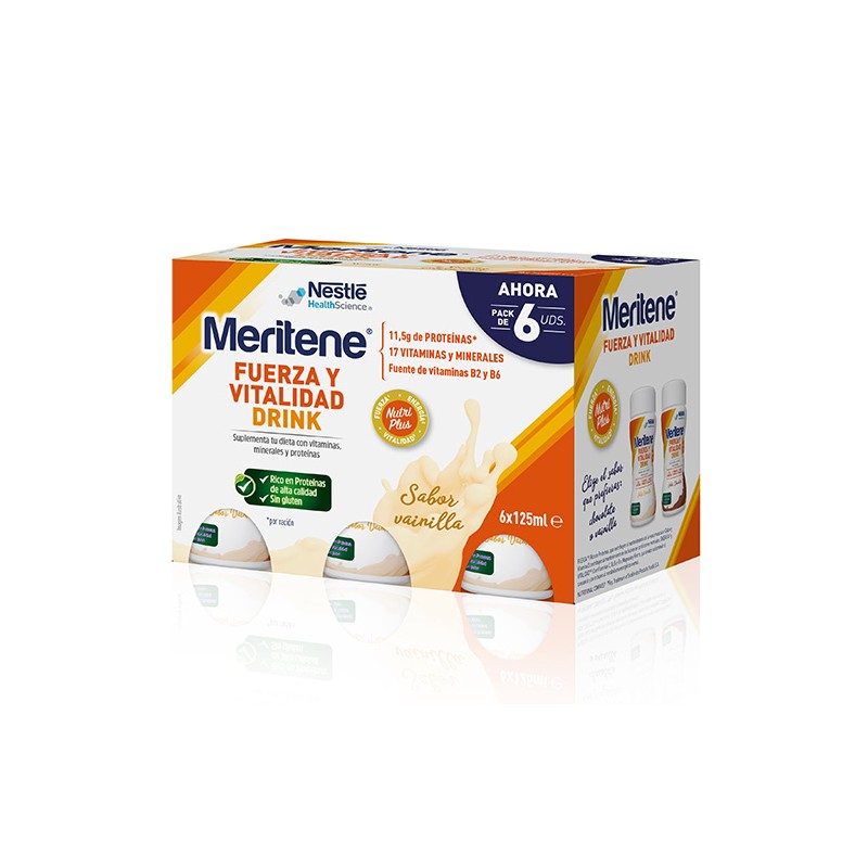 MERITENE Bebida Baunilha 6x125ml