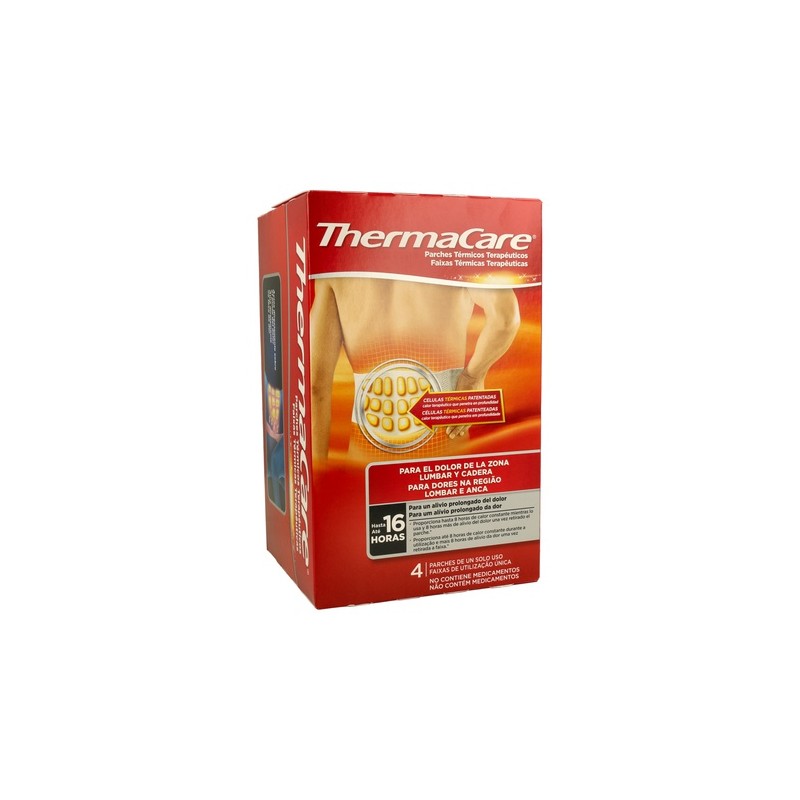 THERMACARE Patches térmicos para dores lombares e quadris 4 unidades