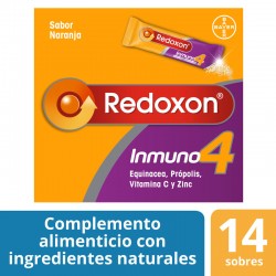 REDOXON Immuno 4 Duplo Vitamines Défenses Naturelles 2x14 Enveloppes