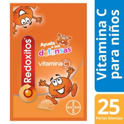 REDOXITOS Vitaminas y Defensas Duplo 2x25 Perlas Blandas sabor Naranja