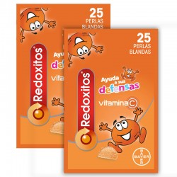 REDOXITES Vitamins and Defenses Duplo 2x25 Soft Pearls Orange flavor