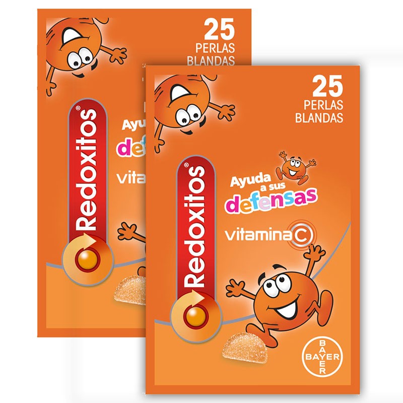 REDOXITES Vitaminas e Defesas Duplo 2x25 Pérolas Suaves Sabor Laranja REDOXITES Vitaminas e Defesas Duplo 2x25 Pérolas Suaves Sabor Laranja